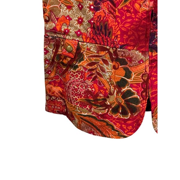 Coldwater Creek Womens Floral Jacket Small Multicolor Cotton - Picture 2 of 7